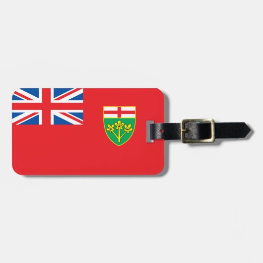 Ontario vlag bagagelabel (Voorkant horizontaal)