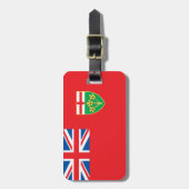 Ontario vlag bagagelabel (Voorkant verticaal)