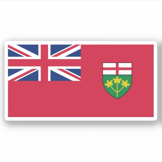 Ontario Vlag Grafisch Sticker (Voorkant)