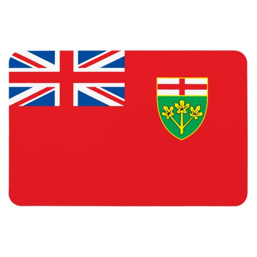 Ontario vlag magneet (Horizontaal)