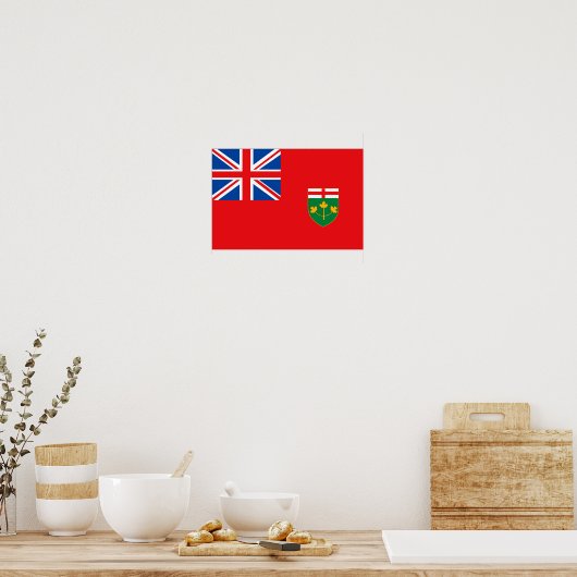ONTARIO-vlag Poster (Keuken)
