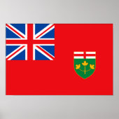ONTARIO-vlag Poster (Voorkant)