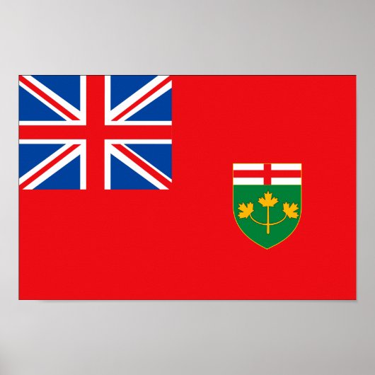 ONTARIO-vlag Poster (Voorkant)