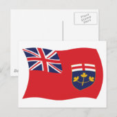Ontario Vlag Postkaart (Voorkant / Achterkant)
