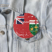  ONTARIO-vlag Ronde Button 4,0 Cm (In situ)