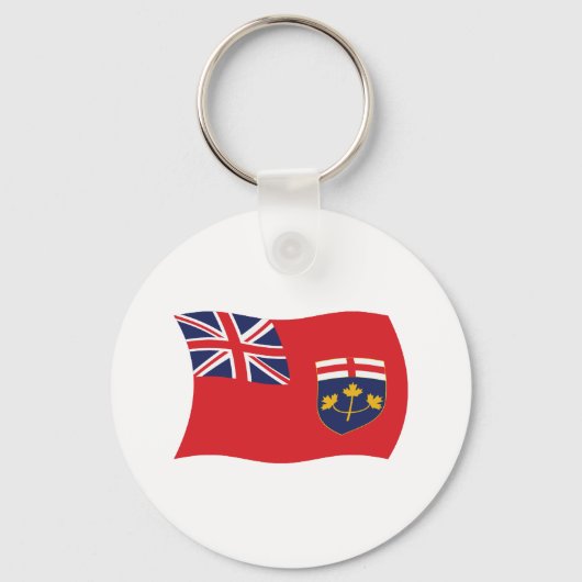 Ontario Vlag Sleutelhanger (Voorkant)