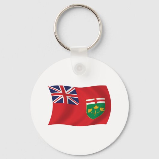 Ontario Vlag Sleutelhanger (Voorkant)