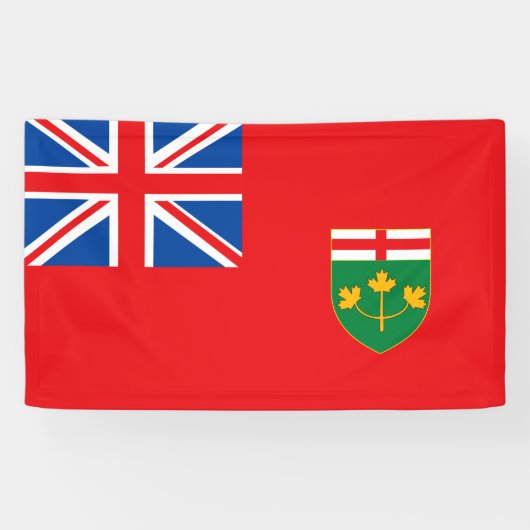 ONTARIO-vlag Spandoek (Horizontaal)
