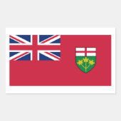 Ontario Vlaggen Grafisch Rechthoekige Sticker (Voorkant)