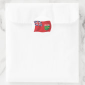 Ontario Vlagsticker Ronde Sticker (Tas)
