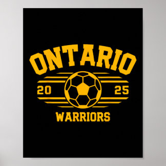 Ontario Warriors Voetbal Byll 2025 Hs Poster
