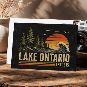 Ontariomeer Vintage Grote Meren Meer Leven Briefkaart