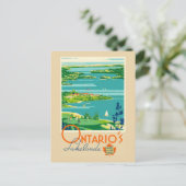 Ontario's Lakelands Canada Travel Briefkaart (Staand voorkant)