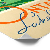 Ontario's Lakelands, Canadese Spoorwegen - Reis Poster (Hoek)