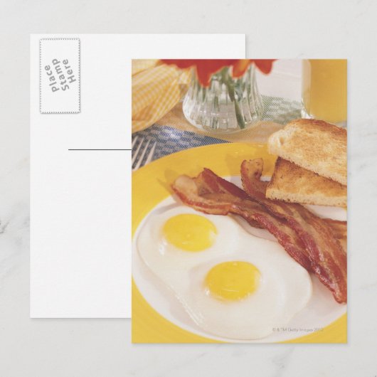 Ontbijt 2 briefkaart (Voorkant / Achterkant)