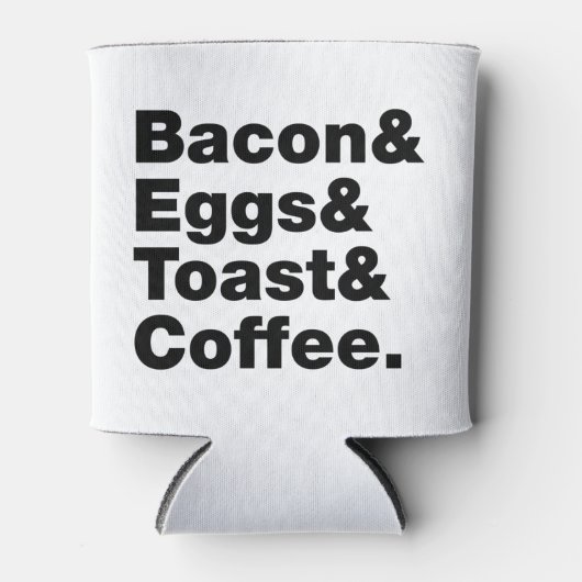 Ontbijt (Bacon & Eggs & Toast & Coffee) Blikjeskoeler (Voorkant)
