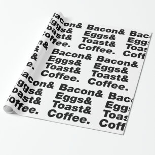 Ontbijt (Bacon & Eggs & Toast & Coffee) Cadeaupapier