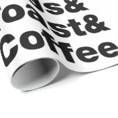 Ontbijt (Bacon & Eggs & Toast & Coffee) Cadeaupapier (Rol Hoek)