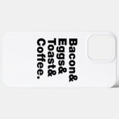 Ontbijt (Bacon & Eggs & Toast & Coffee) Case-Mate iPhone Case (Achterkant (horizontaal))