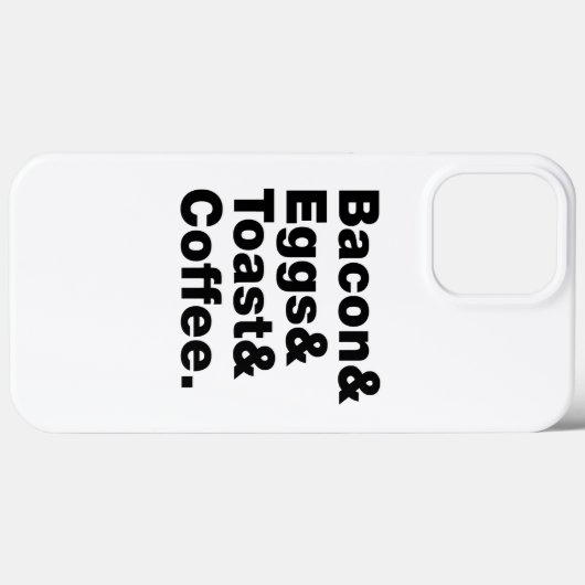 Ontbijt (Bacon & Eggs & Toast & Coffee) Case-Mate iPhone Case (Achterkant (horizontaal))