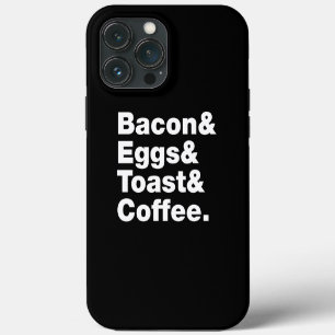 Ontbijt (Bacon & Eggs & Toast & Coffee) Hoesje-Ma iPhone 13 Pro Max Hoesje