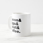 Ontbijt (Bacon & Eggs & Toast & Coffee) Koffiemok (Voorkant links)