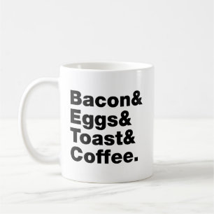 Ontbijt (Bacon & Eggs & Toast & Coffee) Koffiemok