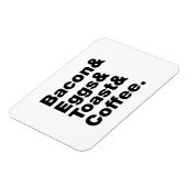 Ontbijt (Bacon & Eggs & Toast & Coffee) Magneet (Linkerzijde)