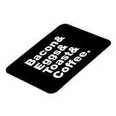 Ontbijt (Bacon & Eggs & Toast & Coffee) Magneet (Linkerzijde)