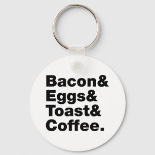 Ontbijt (Bacon & Eggs & Toast & Coffee) Sleutelhanger