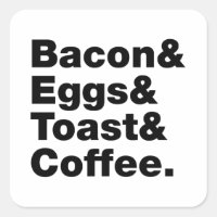 Ontbijt (Bacon & Eggs & Toast & Coffee)