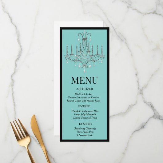 Ontbijt bij Chandelier Menu (Voorkant / Achterkant in situ)