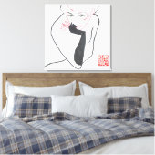 Ontbijt bij Tiffany's Canvas Afdruk (Insitu (Slaapkamer))
