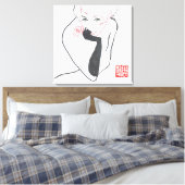 Ontbijt bij Tiffany's Canvas Afdruk (Insitu (Slaapkamer))
