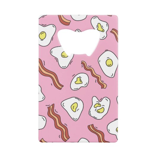 Ontbijt Bonanza: Cartoon Delights Creditkaart Flessenopener (Voorkant)