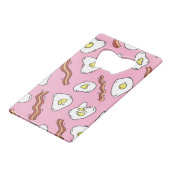 Ontbijt Bonanza: Cartoon Delights Creditkaart Flessenopener (Achterkant Gekanteld)