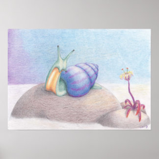 Ontbijt boven de wolken poster