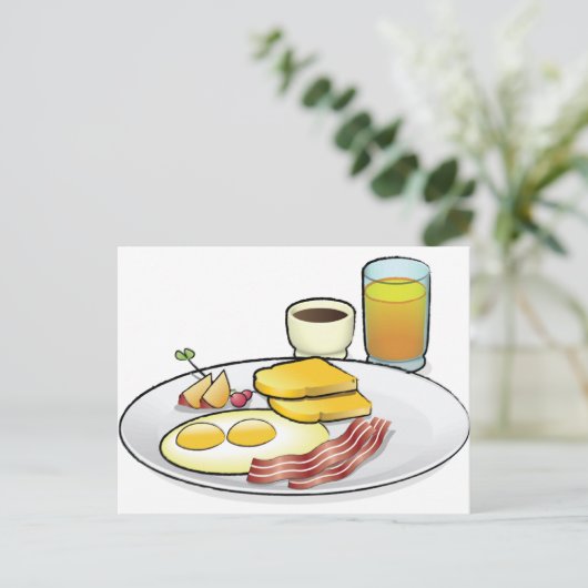 Ontbijt Briefkaart (Staand voorkant)