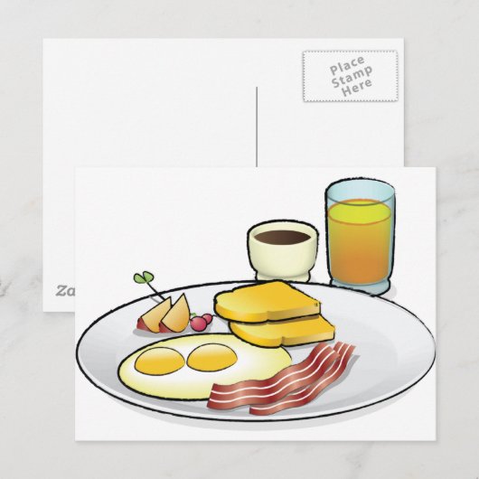 Ontbijt Briefkaart (Voorkant / Achterkant)