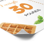 Ontbijt Bruch 1e verjaardag Foto Milestone Poster (Hoek)