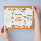 Ontbijt Brunch 1e verjaardag Chip Bag Wrapper Flyer (Hand)