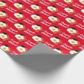 Ontbijt Brunch Afstudeerfeest Cadeaupapier (Hoek)