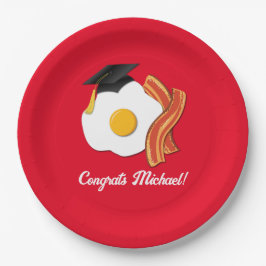 Ontbijt Brunch Afstudeerfeest Papieren Bordje