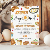 Ontbijt Brunch AnyOne 1e verjaardag Kaart
