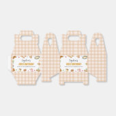 Ontbijt Brunch eerste verjaardag gunstbox Bedankdoosjes (Uitgevouwen)