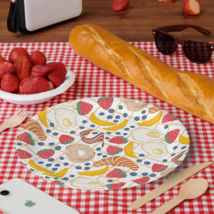 Ontbijt Brunch Eten Buffet  Papieren Bordje