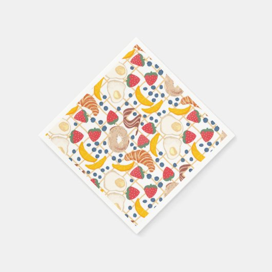 Ontbijt Brunch Eten Buffet  Servet (Hoek)