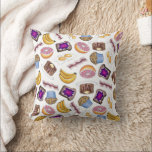 Ontbijt Brunch Eten Eieren Toast Bananen Pannenkoe Kussen<br><div class="desc">Decoratief gooien kussen heeft een originele marker illustratie van een assortiment van ontbijt voedingsmiddelen, waaronder eieren, pannenkoeken, spek, toast met jam, bosbessen muffins, en grapefruit plakken. Dit ontwerp is ook beschikbaar op andere producten. Veel extra illustraties zijn ook verkrijgbaar in deze winkel. Zie je niet wat je zoekt? Hulp nodig...</div>