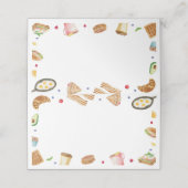 Ontbijt Brunch Eten Tent Place Card Plaatskaartje (Buitenkant ongevouwen)