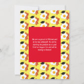 Ontbijt Brunch Graduation Party Aankondiging (Achterkant)